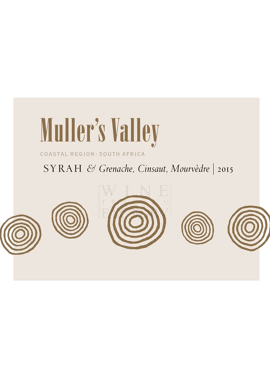 M.A.N Muller's Valley Syrah, Grenache, Cinsault, Mourvedre